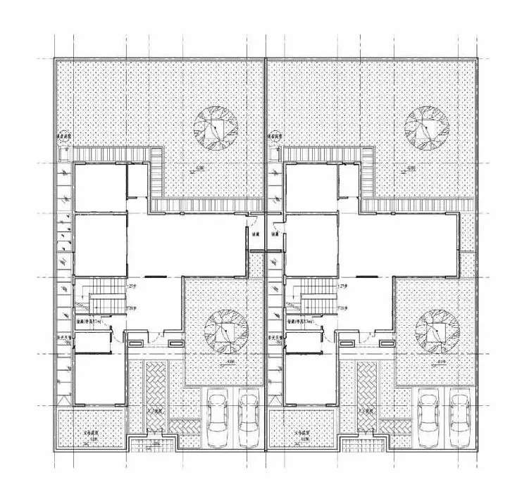建筑被院落切分，，，，，，，，院与筑自然渗透